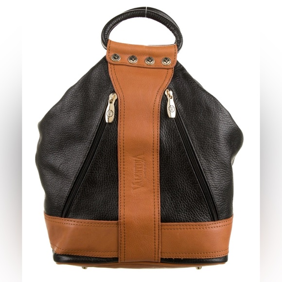 Valentina black made in Italy leather convertible sling…. - Picture 2 of 11